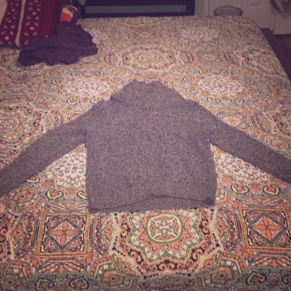 Blue and white sweater
